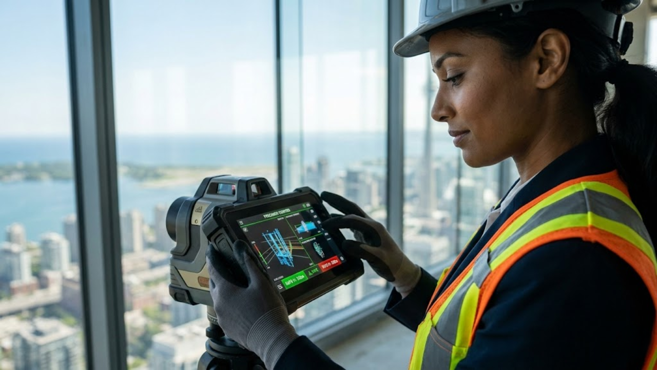 A vista privilegiada do 106º andar, com a CN Tower abaixo