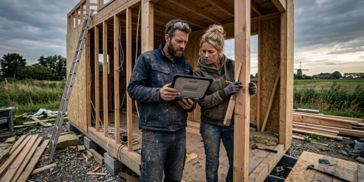 Construção de casa compacta com ajuda de inteligência artificial