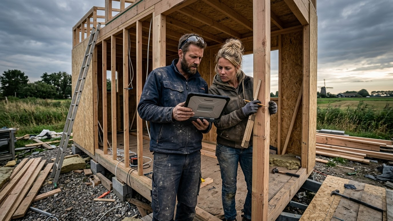 Construção de casa compacta com ajuda de inteligência artificial