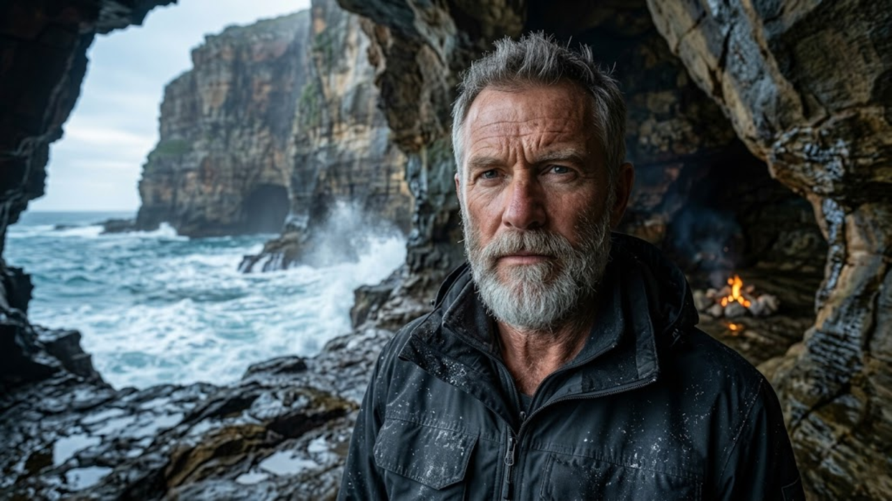 Aventura de pesca em caverna e acampamento isolado