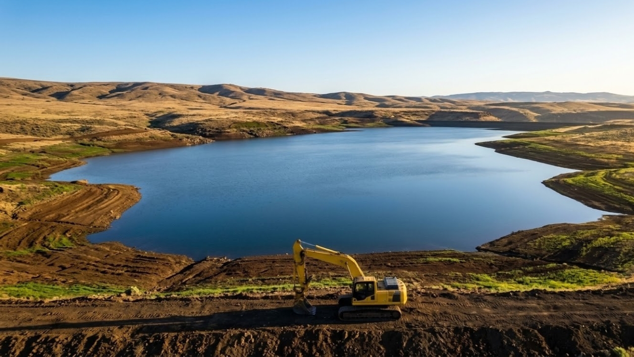 Fazenda supera falhas de máquinas e constrói um lago artificial gigante que transformou área seca em um oásis ecológico