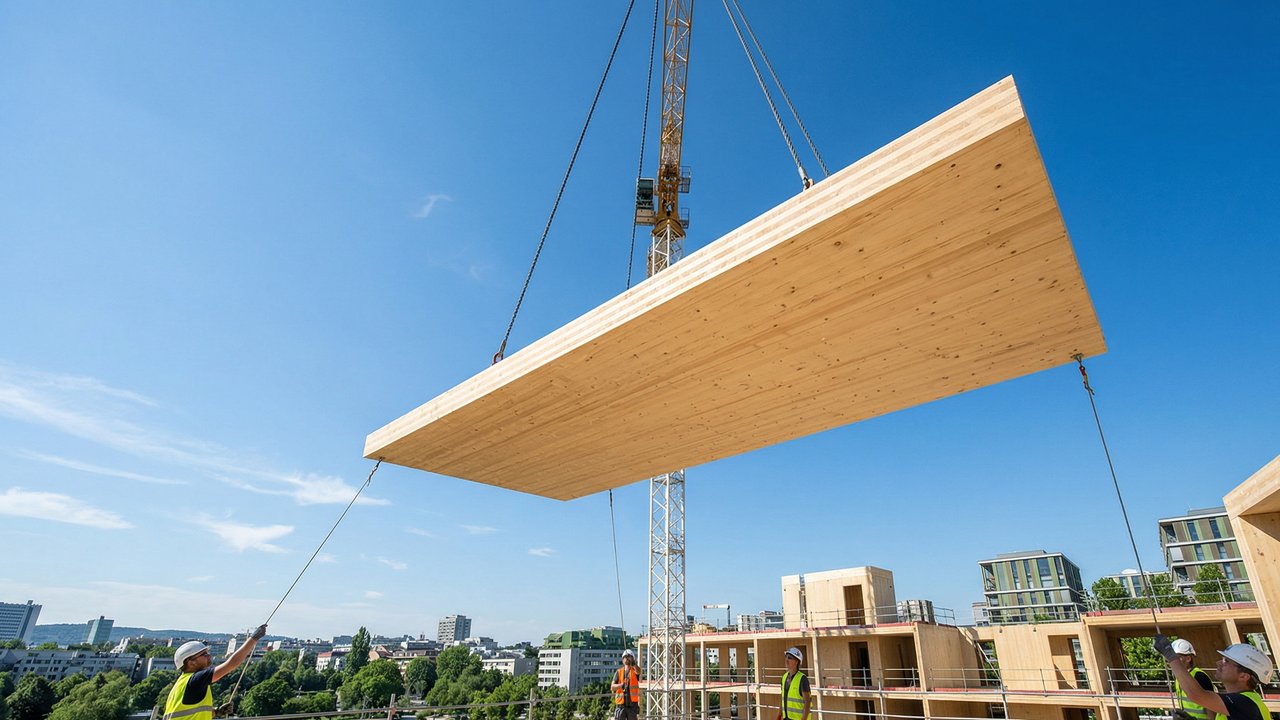Esqueça o aço e o concreto, pois os painéis de madeira cruzada CLT permitem obras secas ultrarrápidas, sendo a maior revolução da engenharia verde