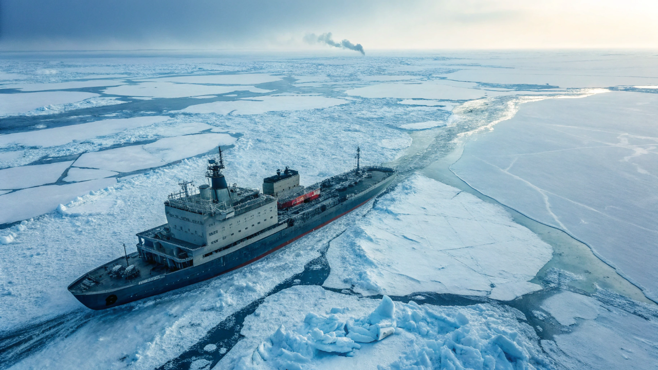 O navio quebra-gelo militar capaz de abrir caminho em mares congelados durante missões árticas