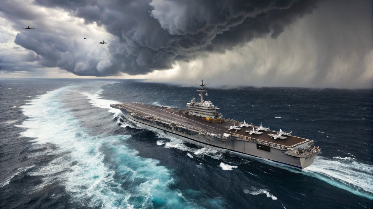 A cidade flutuante movida a 2 reatores nucleares que usa campos eletromagnéticos para lançar aeronaves ao céu