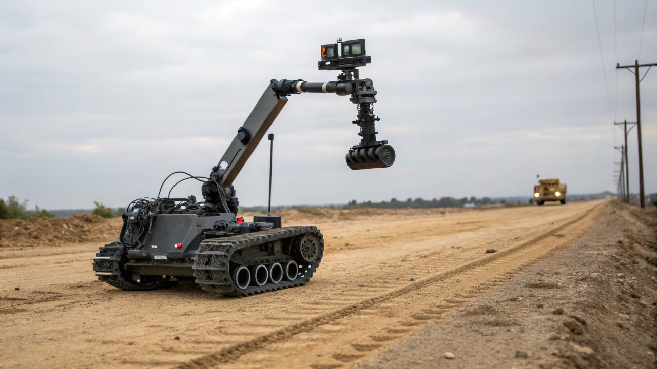 Esses robôs entram em zonas perigosas no lugar de soldados e desarmam bombas com precisão milimétrica