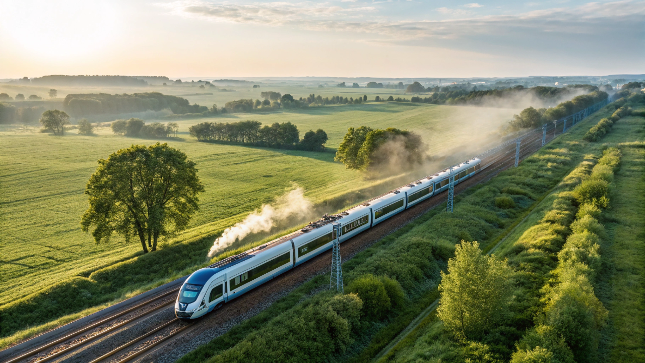 O trem que solta apenas vapor de água e já está rodando em países da Europa