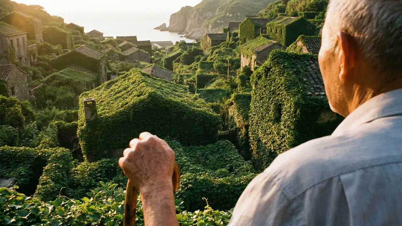 O antigo vilarejo abandonado há 30 anos que foi completamente engolido pela natureza e transformado em 1 labirinto verde