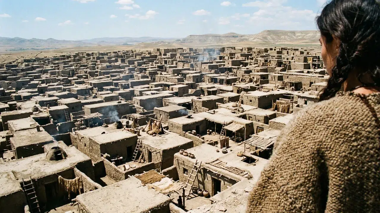 O labirinto urbano de 9000 anos sem ruas onde 8000 moradores andavam pelos telhados para entrar em suas próprias casas