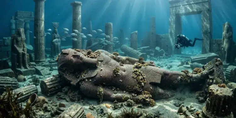 A metrópole egípcia que ficou 1200 anos escondida sob o Mediterrâneo (imagem ilustrativa)