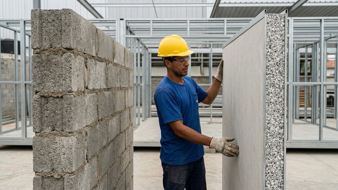 Com painéis pré-fabricados termoacústicos, o projeto revolucionário que dispensa tijolos e é capaz de entregar a fundação completa em 48 horas