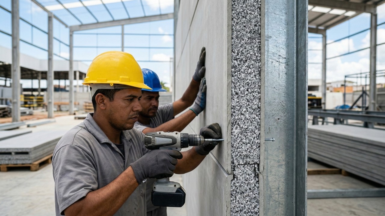 Com painéis pré-fabricados termoacústicos, o projeto revolucionário que dispensa tijolos e é capaz de entregar a fundação completa em 48 horas