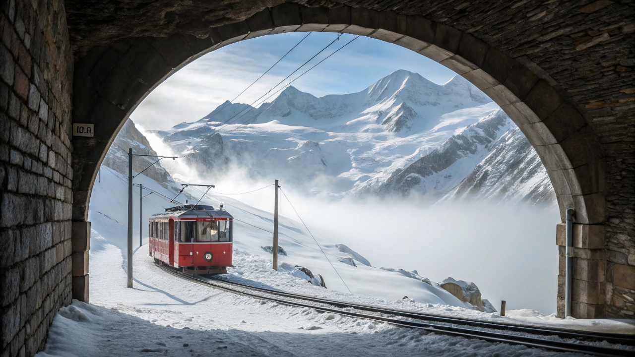 Como um trem construído em 1912 ainda leva milhares de pessoas ao ponto mais alto da Europa