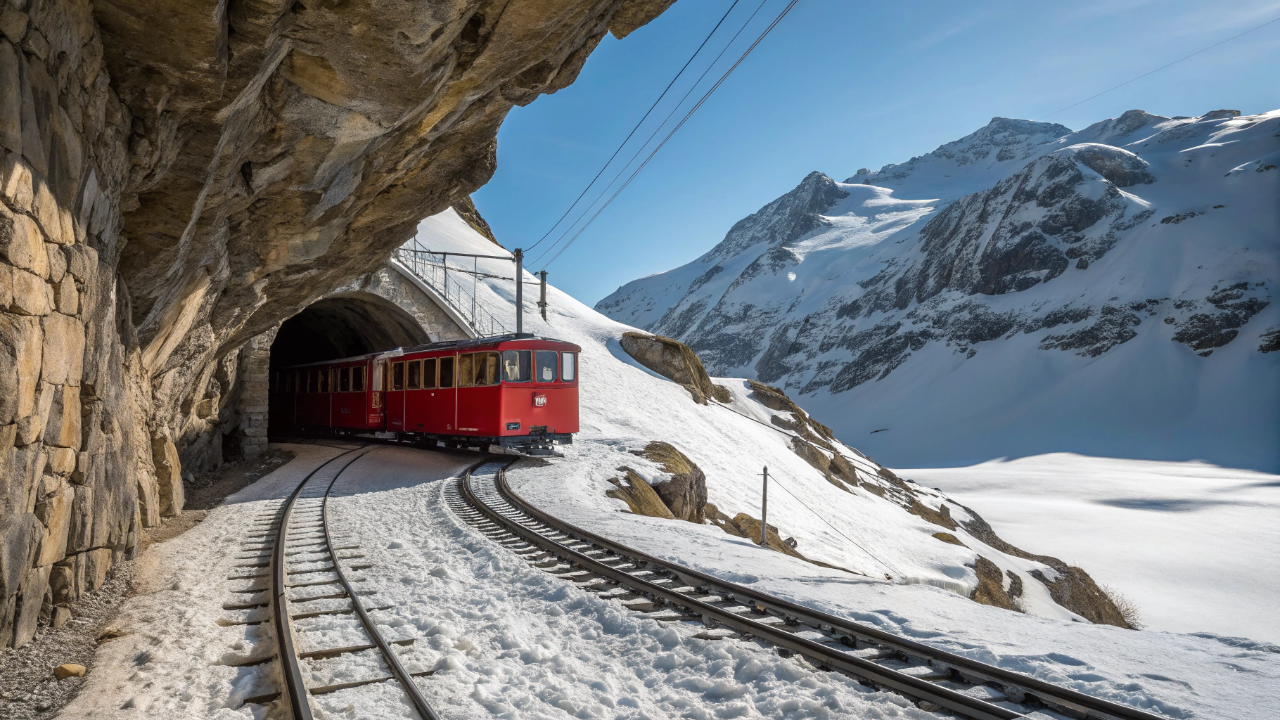 Como um trem construído em 1912 ainda leva milhares de pessoas ao ponto mais alto da Europa