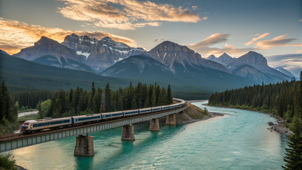 Esse trem canadense tem teto de vidro e atravessa as montanhas mais bonitas da América do Norte durante o dia