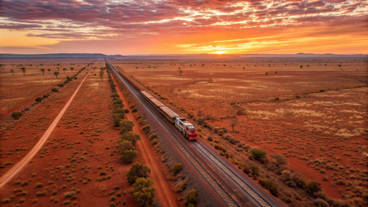 Esse trem atravessa a Austrália inteira por três dias seguidos passando por desertos quase sem vida