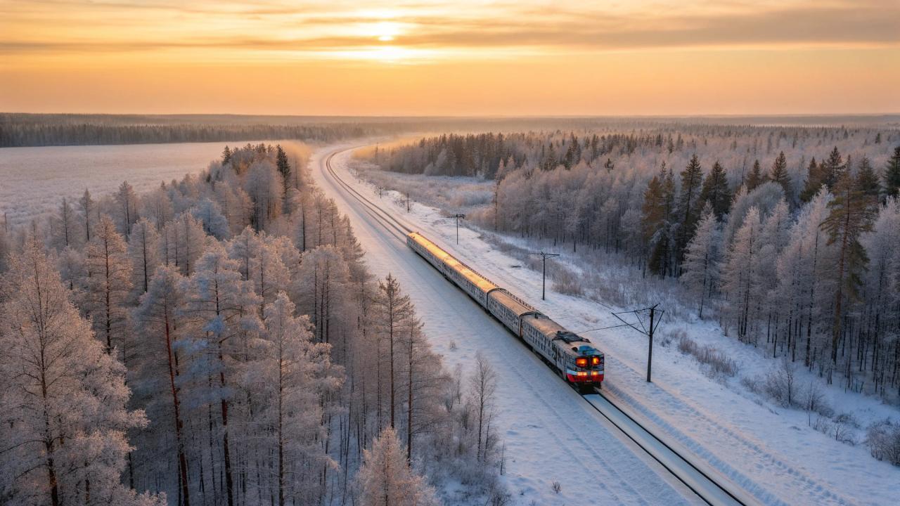 O trem que leva 7 dias para chegar ao destino e atravessa um continente inteiro nos trilhos
