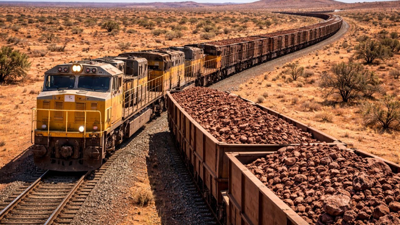 Trem de mais de 7 km transporta minério e entra para a história como o mais longo do mundo