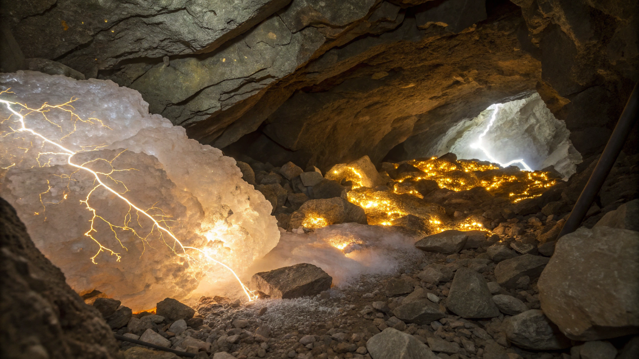 Geólogos descobrem como pepitas de ouro se formam durante terremotos graças a choque elétrico no quartzo