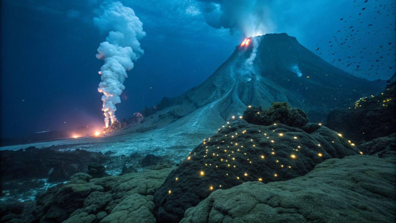 Cerca de 1.000.000 de ovos gigantes são encontrados vivos a chocar num vulcão submarino ativo