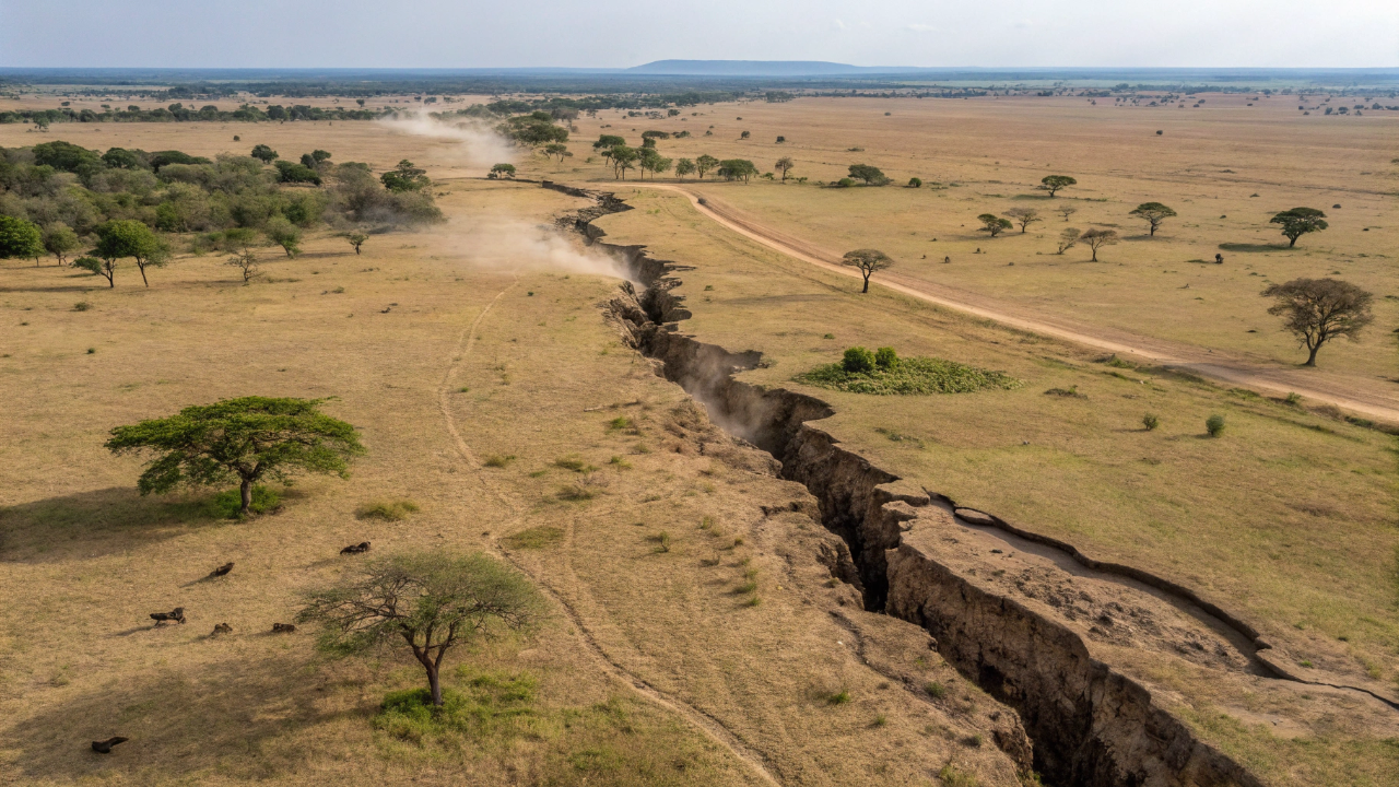 A fenda invisível que está dividindo a África e criando um novo oceano na Terra
