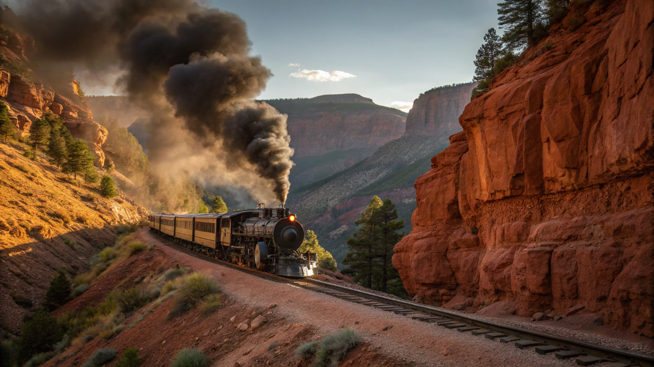 A ferrovia a vapor mais alta dos Estados Unidos escala 3.054 metros nas Montanhas Rochosas com equipamentos originais de 1880