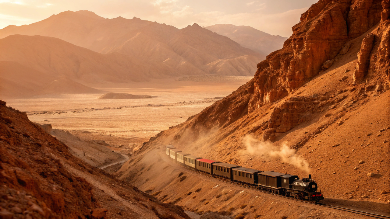 A ferrovia chilena inaugurada em 1913 ainda sobe os Andes e entrega paisagens que parecem saídas de outro planeta