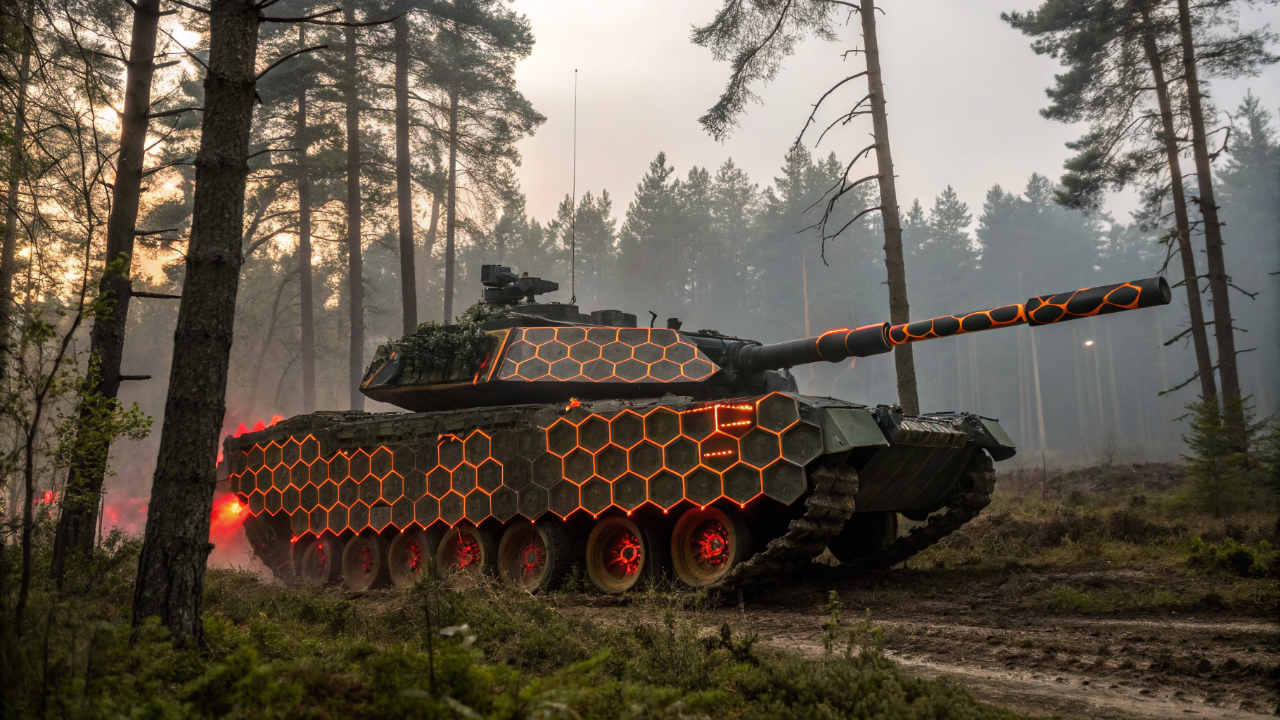 A próxima etapa da tecnologia é combinar mudança de cor e temperatura, criando um blindado que desaparece tanto no infravermelho quanto no espectro visual