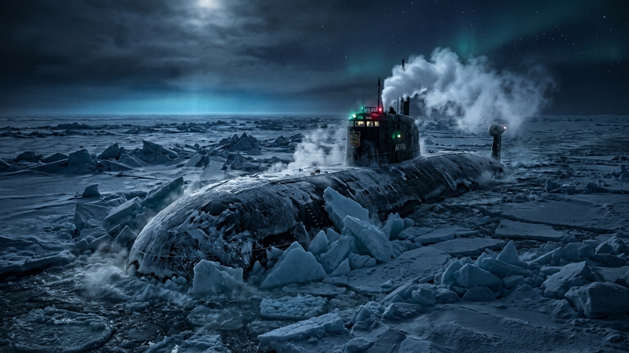 O gigante silencioso com casco duplo de aço ultrarresistente que esconde reatores nucleares capazes de operar sob o gelo por décadas sem precisar voltar à superfície