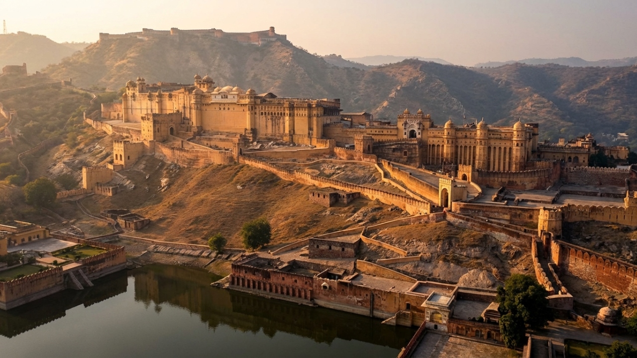 Com 432 anos de história e quilômetros de muralhas, a fortaleza de arenito na Índia surge como uma obra-prima da arquitetura Rajput