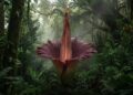 Com até 3 metros de altura e o forte odor de carne podre, a flor-cadáver da Indonésia é a planta mais fétida e imponente da natureza