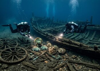 Com carruagens de guerra e espadas ainda na bainha, o navio romano de 2.000 anos encontrado no fundo de um lago na Suíça revela um tesouro militar que a história nunca registrou