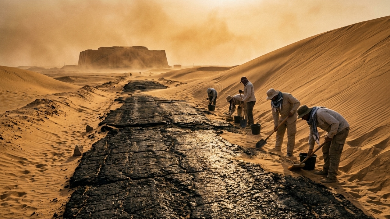 Cientistas encontram vestígios de asfalto e marcas de rodas em estrada de cinco mil anos que conectava cidades na antiga Mesopotâmia