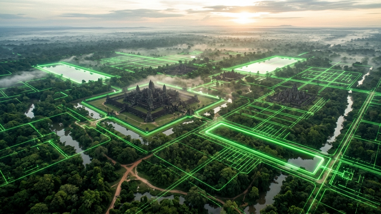 Ocupando mil quilômetros quadrados de extensão, a metrópole antiga de Angkor Wat era maior que a cidade de Londres durante o século XIX