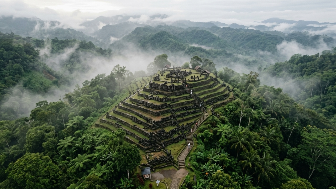 Com 25 mil anos de idade e enterrada sob uma colina na Indonésia, a pirâmide que pode ser a mais velha do mundo está mudando tudo o que sabemos sobre a civilização