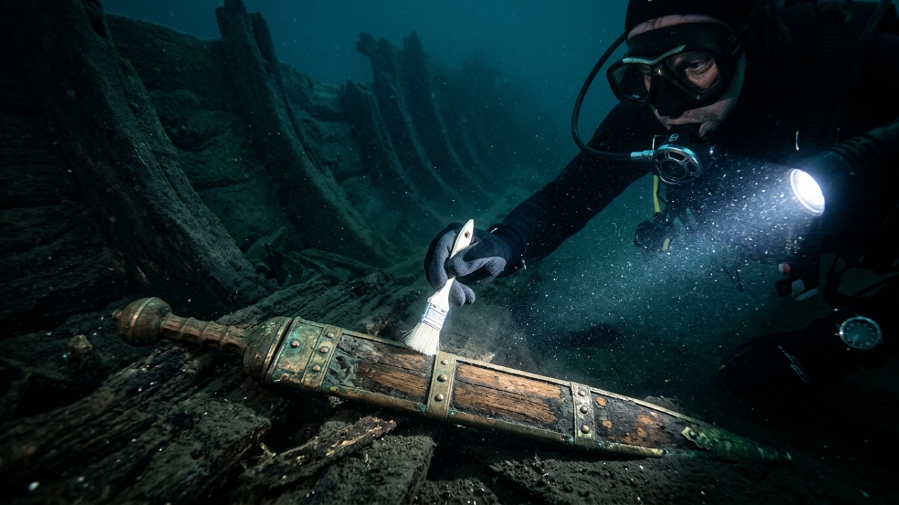 Com carruagens de guerra e espadas ainda na bainha, o navio romano de 2.000 anos encontrado no fundo de um lago na Suíça revela um tesouro militar que a história nunca registrou