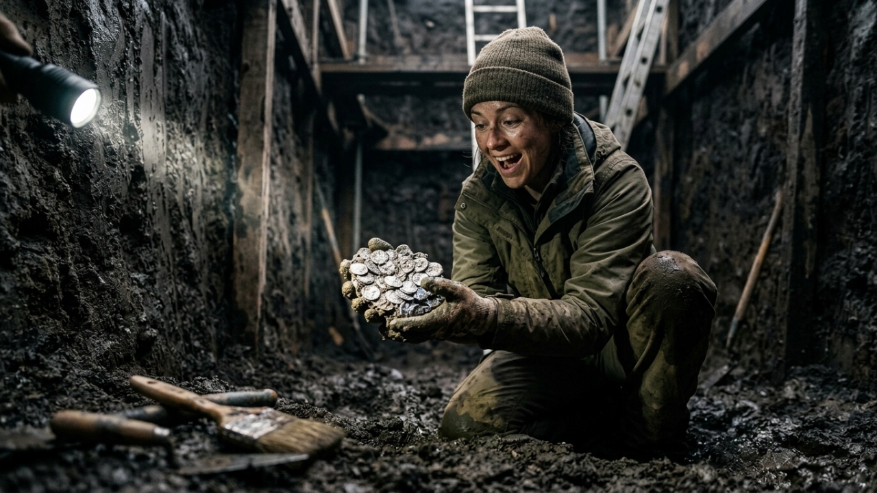 Arqueólogos britânicos desenterram 50.000 moedas de prata com dois mil anos de idade e revelam tesouro militar escondido a 15 metros de profundidade