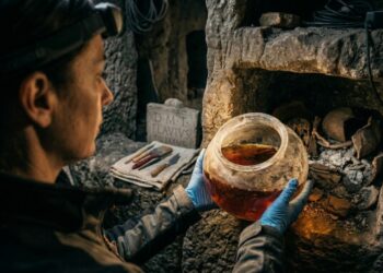 Arqueólogos abrem urna intacta de 2 mil anos e encontram o vinho líquido mais antigo da história da humanidade