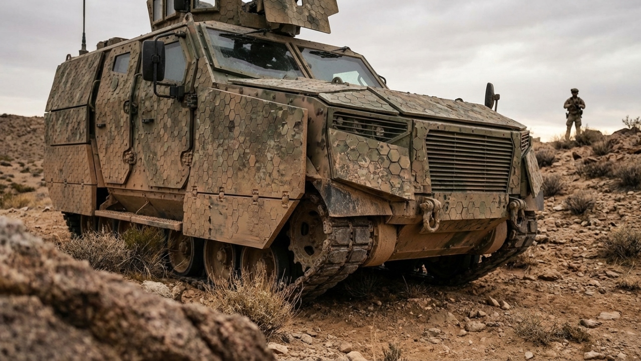 A próxima etapa da tecnologia é combinar mudança de cor e temperatura, criando um blindado que desaparece tanto no infravermelho quanto no espectro visual