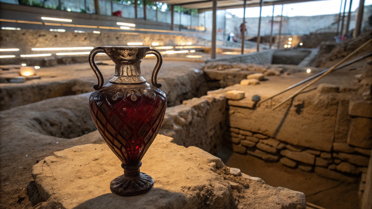 Arqueólogos abrem urna intacta de 2 mil anos e encontram o vinho líquido mais antigo da história da humanidade