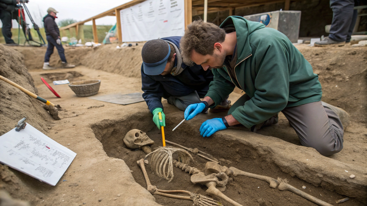 Arqueólogos da Baviera desenterraram um esqueleto medieval que tinha uma mão de ferro articulada no lugar do braço esquerdo