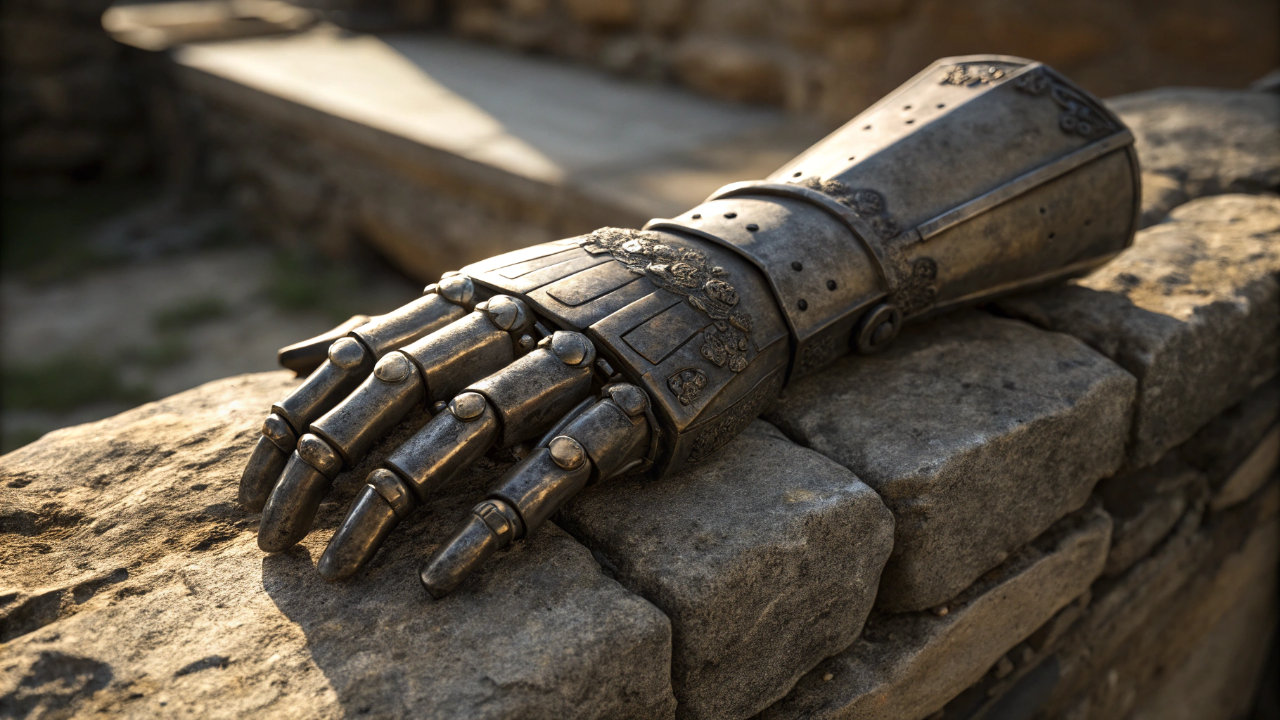 Arqueólogos da Baviera desenterraram um esqueleto medieval que tinha uma mão de ferro articulada no lugar do braço esquerdo