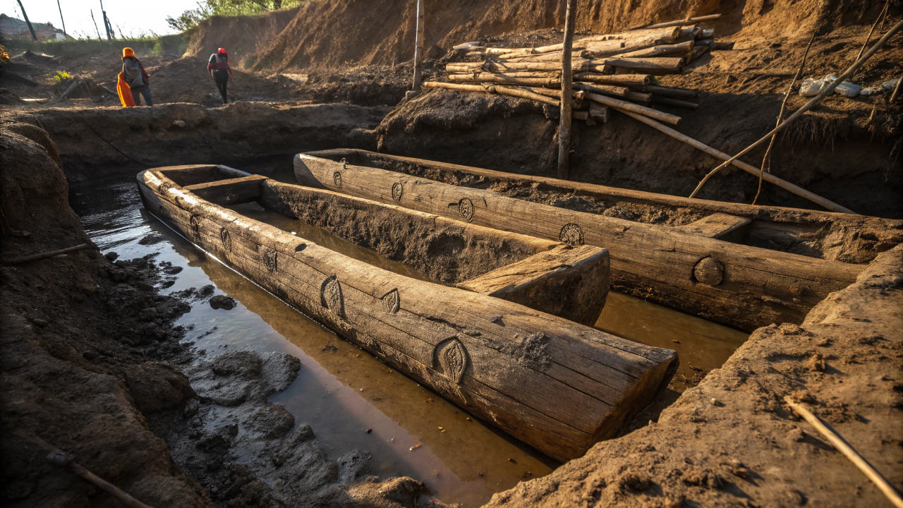 Arqueólogos encontraram na Zâmbia uma estrutura de madeira de 476 mil anos que prova que a engenharia humana é muito mais antiga do que ensinaram