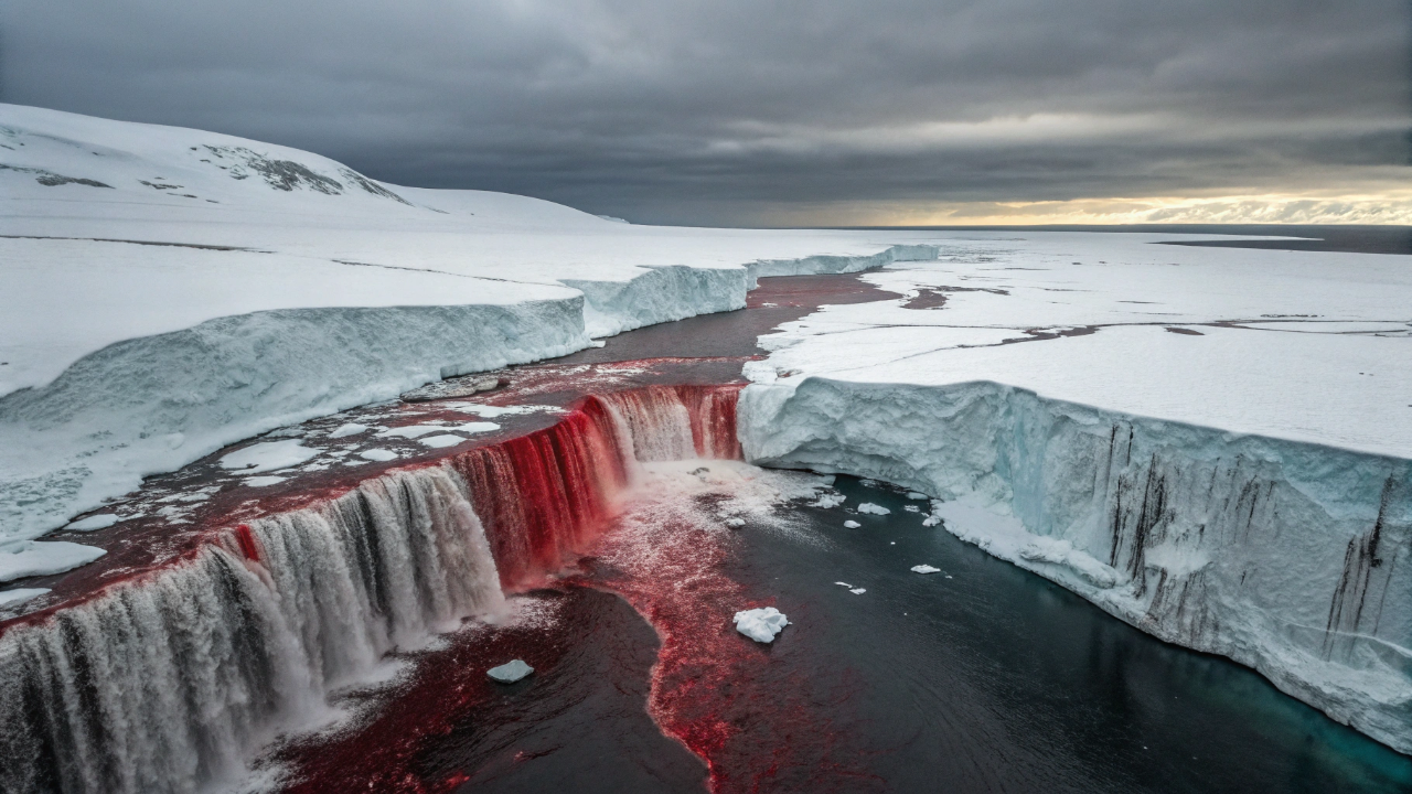 As Cachoeiras de Sangue da Antártida escondem um ecossistema vivo isolado do mundo há mais de 2 milhões de anos sob o gelo