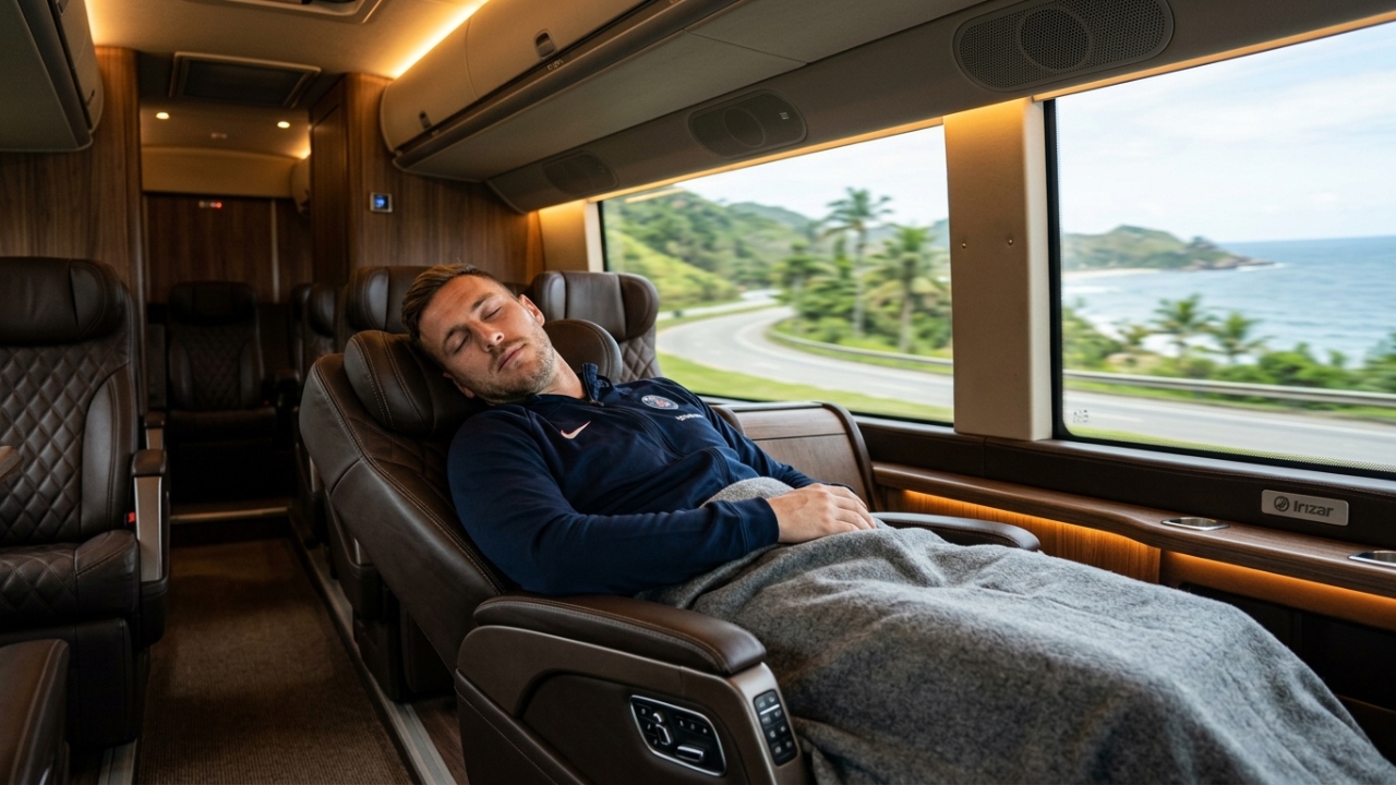 Conforto de jato executivo por dois milhões de reais faz o modelo europeu ser o escolhido por seleções para garantir descanso total nas estradas agora