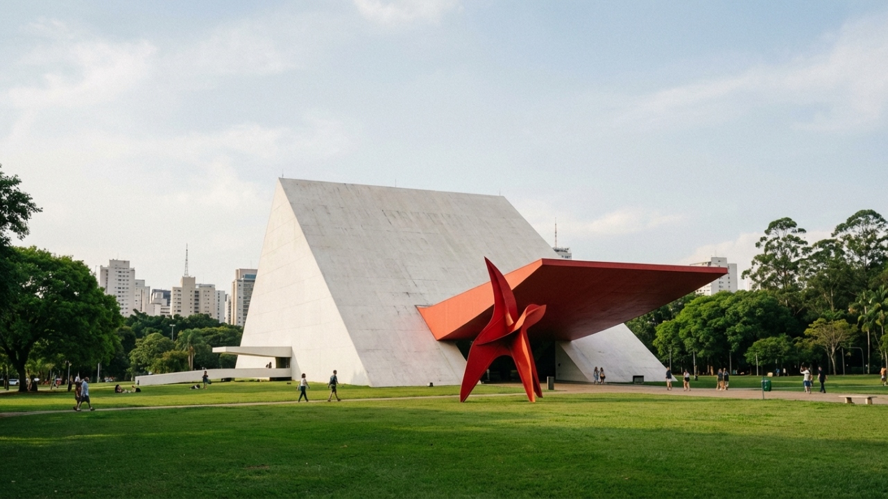 Com uma marquise vermelha icônica e design de Niemeyer, a obra de 2005 é um dos maiores símbolos da arquitetura moderna no Brasil