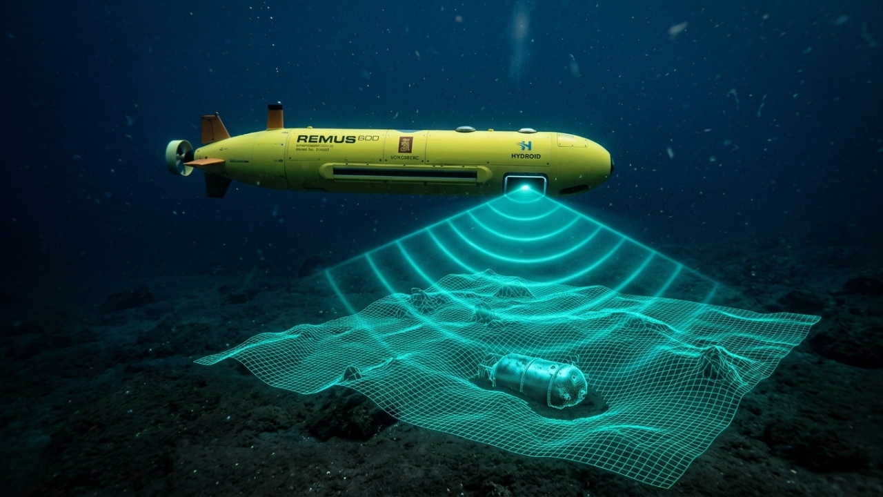 O robô submarino que imita golfinhos para encontrar minas explosivas enterradas no fundo do mar sem arriscar nenhuma vida humana