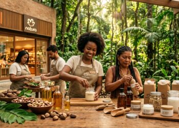 Criada em 1969 por Luiz Seabra, a Natura revolucionou o setor de cosméticos ao integrar ingredientes da biodiversidade amazônica em seus produtos