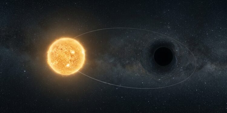 Astrônomos identificam o buraco negro mais próximo da Terra localizado a apenas 1.500 anos luz e estudam como o objeto massivo influencia as estrelas vizinhas em sua órbita silenciosa