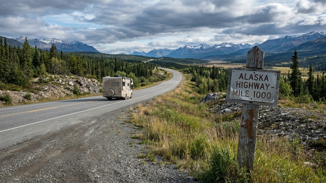 Com 2.232 km de extensão em meio ao gelo, a rodovia militar do Alasca é um feito histórico de construção rápida sob condições extremas