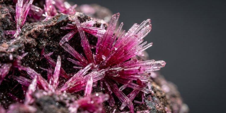 Esqueça o quartzo comum, pois este mineral cor de rosa-choque tem alto teor de cobalto, sendo a obra-prima mais vibrante da geologia